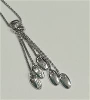 Collana Fope Donna in Oro bianco Diamante 968C - 968C